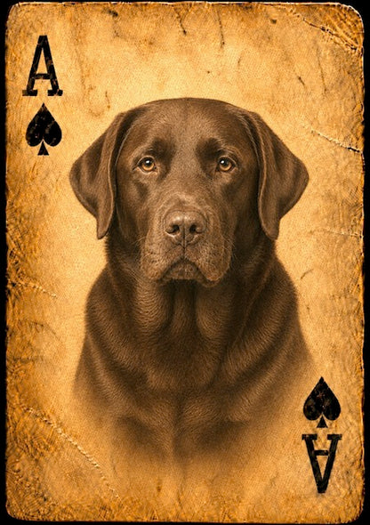 (Dogs) Playing Cards for Wide Brim Hats