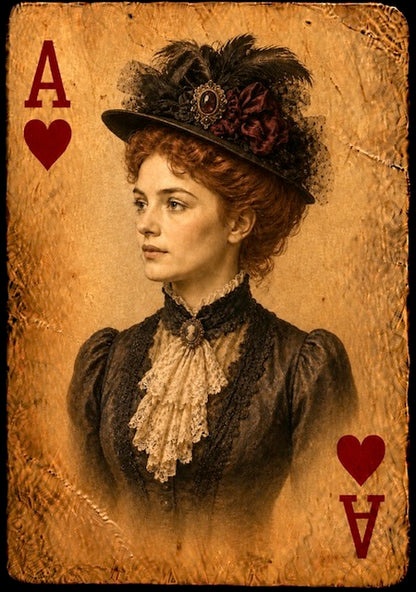 (People) Playing Cards for Wide Brim Hats