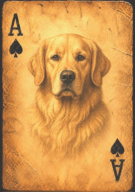 (Dogs) Playing Cards for Wide Brim Hats