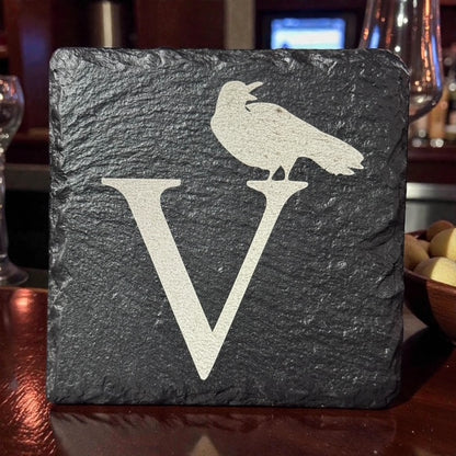 Alpha Slate Drink Coasters