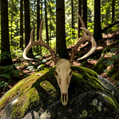 3D Printed Euro Deer Skull - Whitetail