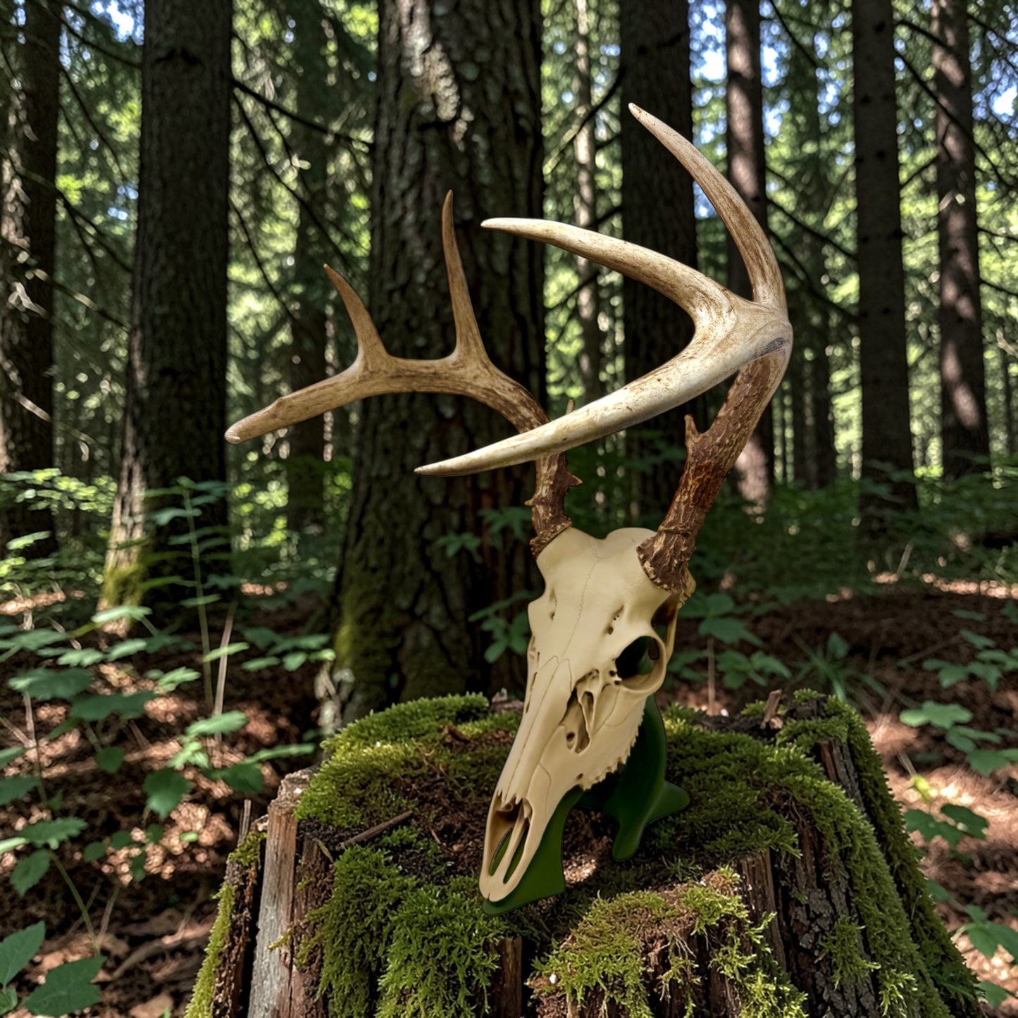 3D Printed Euro Deer Skull - Whitetail