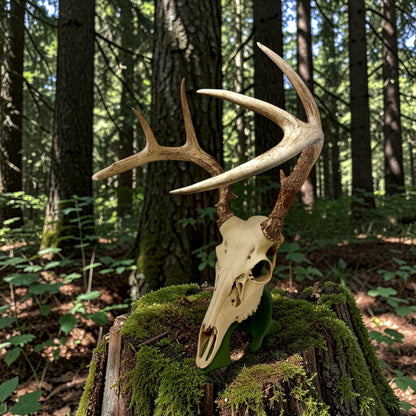 3D Printed Euro Deer Skull - Whitetail