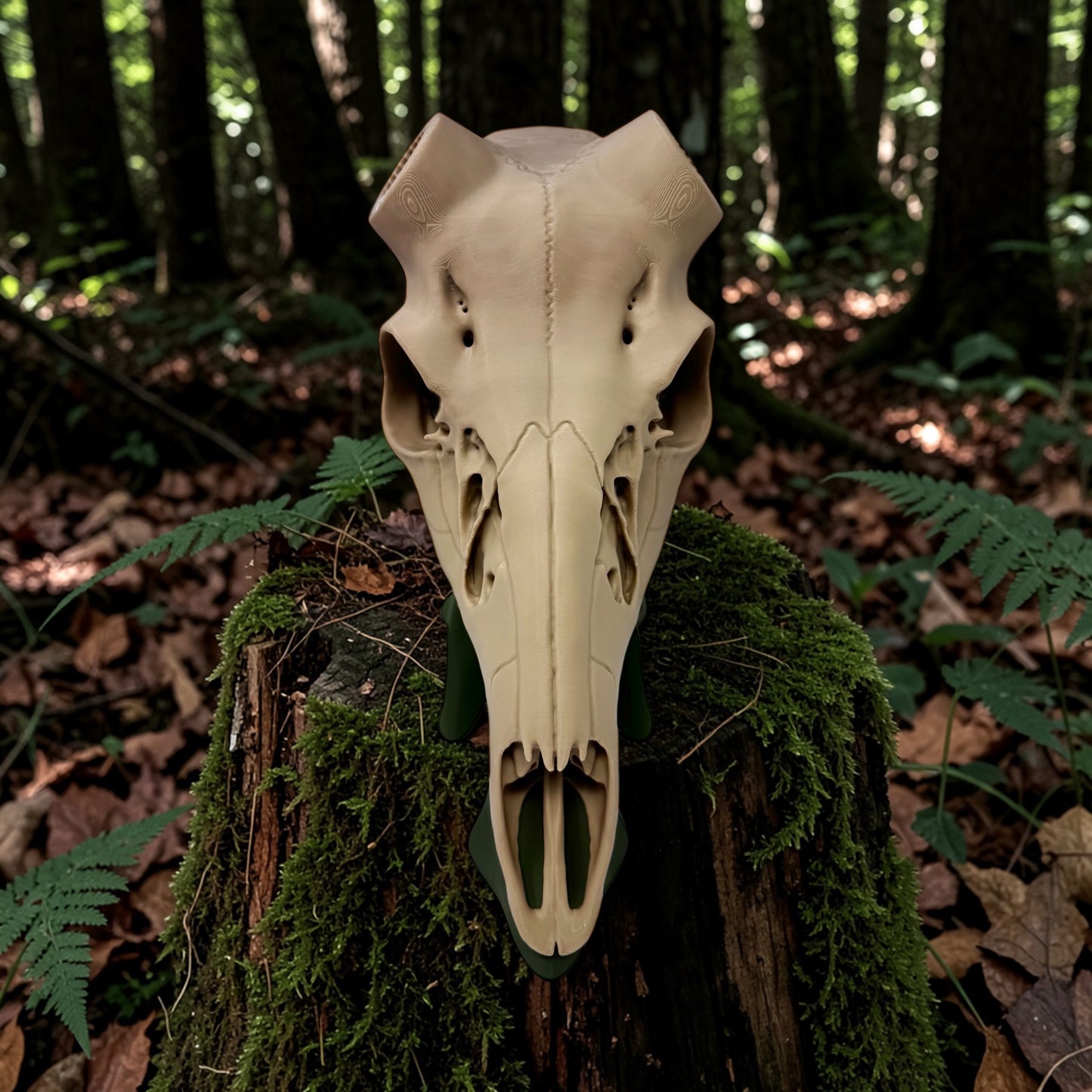 3D Printed Euro Deer Skull - Whitetail
