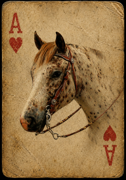 (Horses) Playing Cards for Wide Brim Hats
